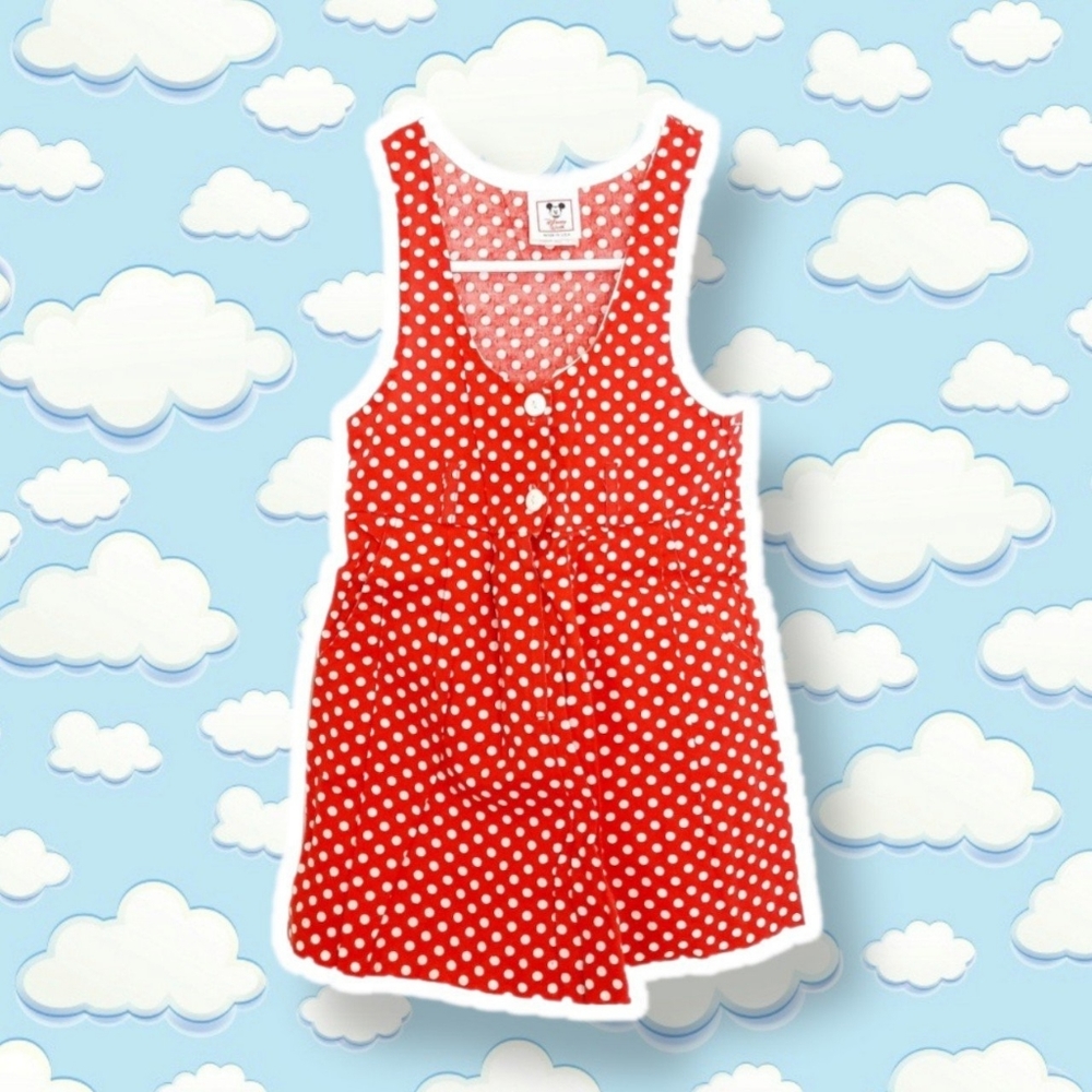 Vintage Red Polka Dot Kids Dress